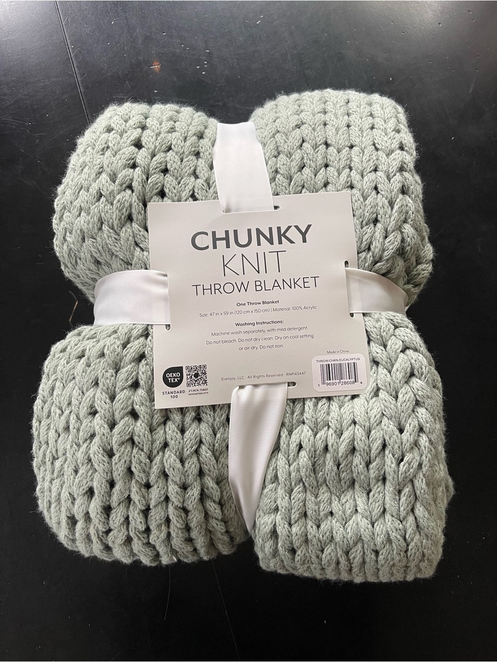 Chunky Knit Throw Blanket